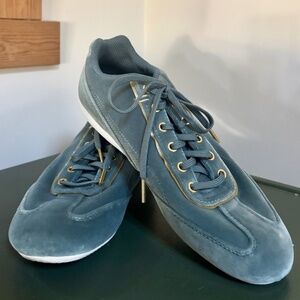 Soft blue/green Puma Speedcat sneakers